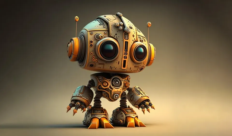 A humanoid robot face, representing a chatbot that talks as if it has feelings