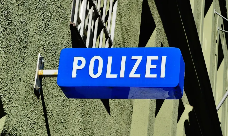 police, police station, sign, police headquarters