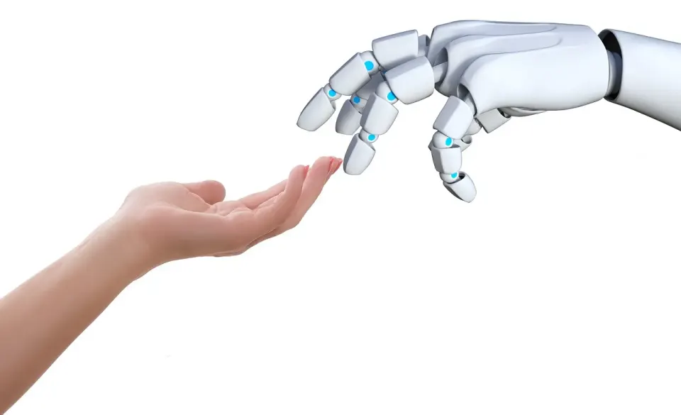 connection, hand, human, robot