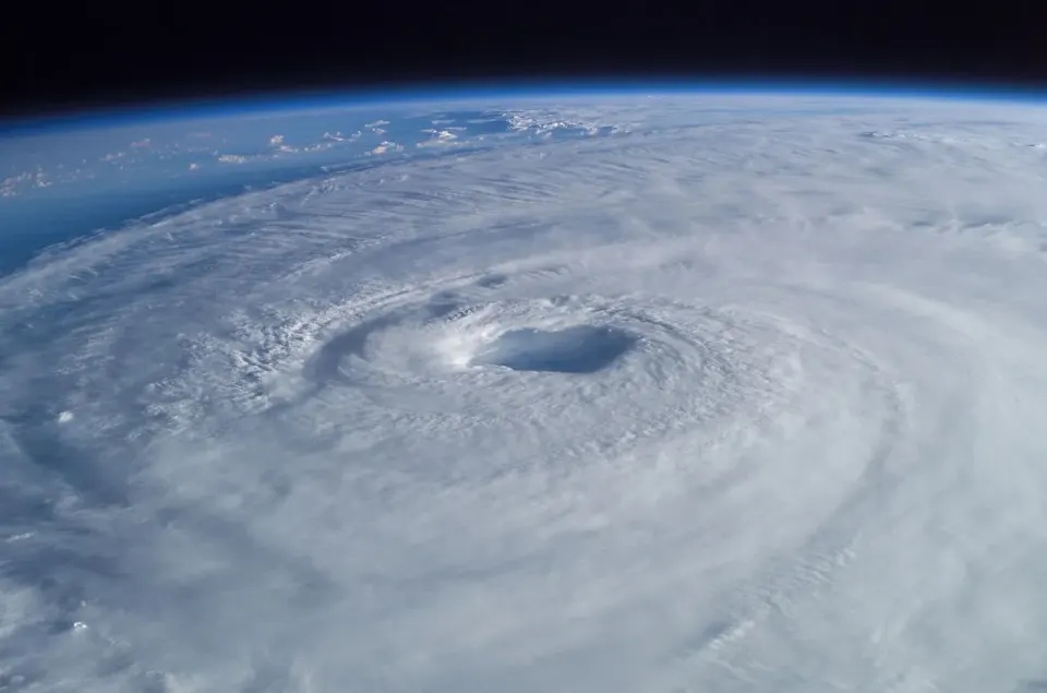 tropical cyclone, hurricane, isabel, aerial view